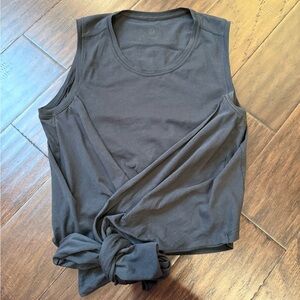 lululemon athletica Black Twist-Front Sleeveless Tank